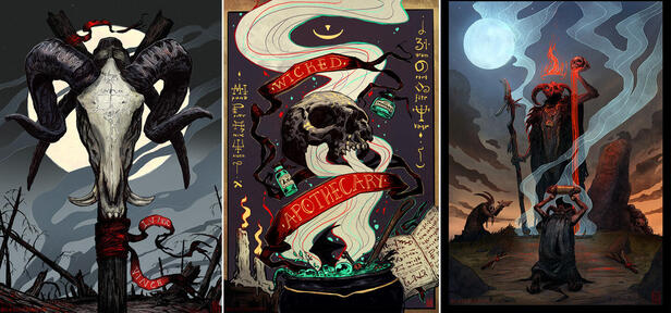 A5 / A4 Carvings | Apothecary | Ancient Rituals (A3 posters pre-order only)
