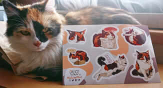 &quot;Calico Way II.&quot; sticker sheet