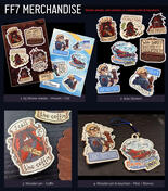 FFVII merch (stickers, wooden pins&amp;charms)