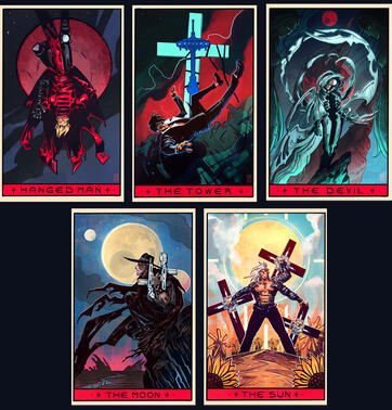 Trigun Tarot - A5 postcards