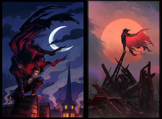 FFVII - A4 / A3 Kalm | Vincent Sun
