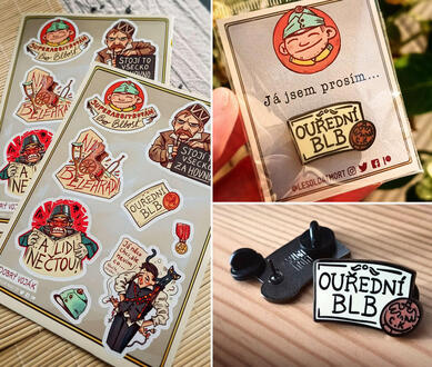 &quot;Dobrý Voják&quot; sticker sheet &amp; enamel pin